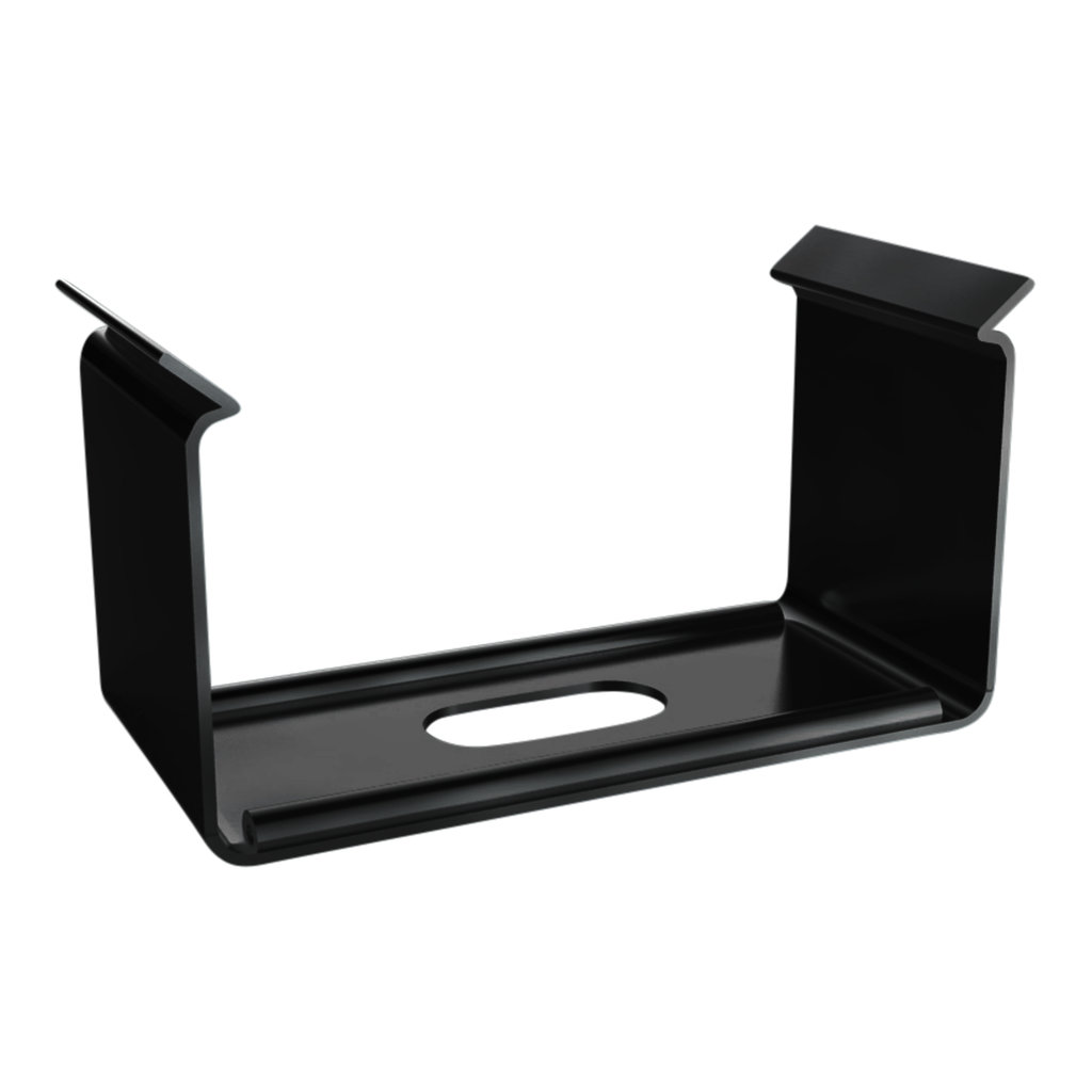 [331000000007] SPS-N1_16 Montageklammer SpringSteel f. LED Alu-Aufbauprofil Exo-N1_16 (Schwarz RAL9005 (FENIX))