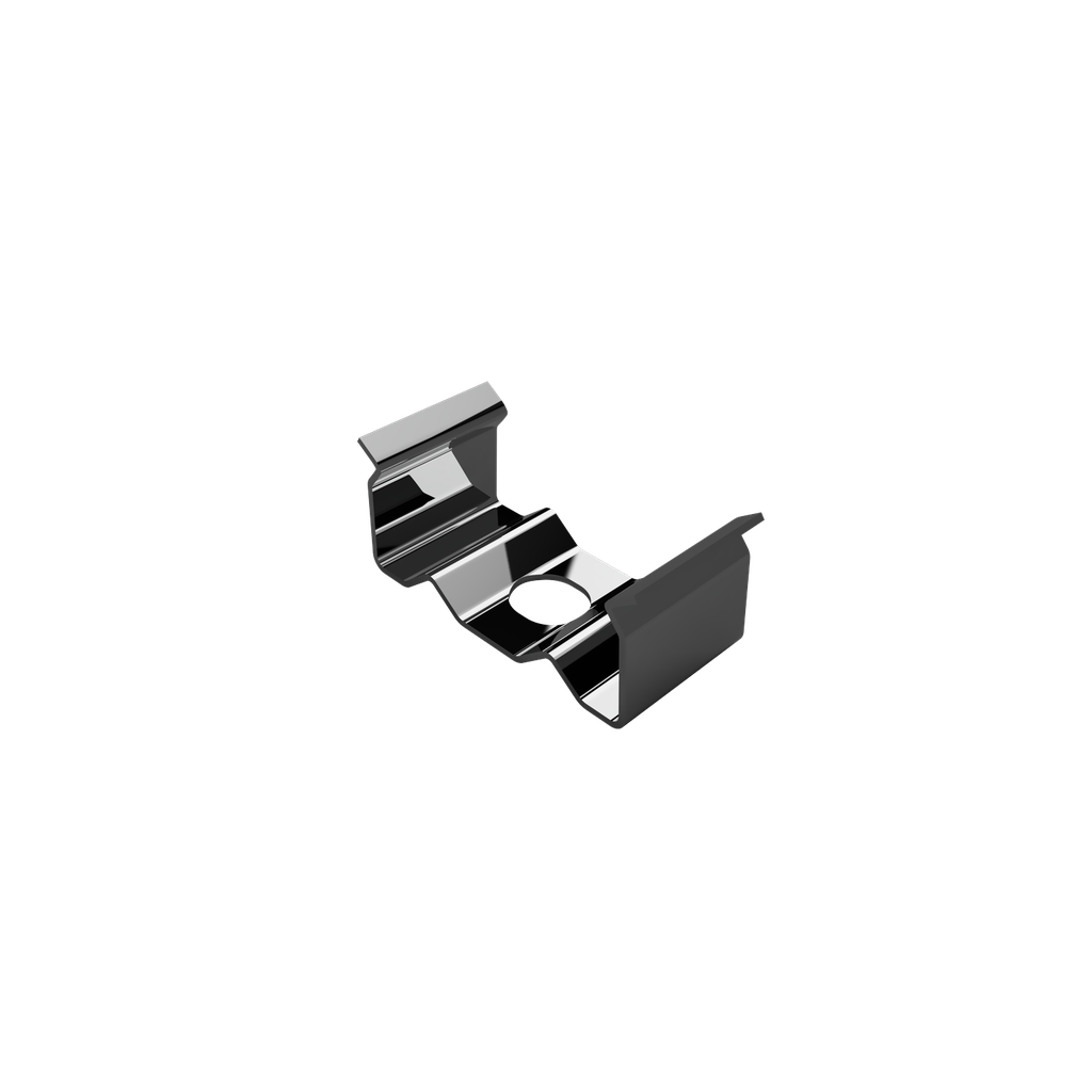 [331000000011] SPS-NLN_Serie Montageklammer SpringSteel f. LED Alu-Profile NLN1/NLN1F/NLN2/NLN2F (Schwarz RAL9005)