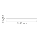 PC71_12 Cover FLAT f. LED Eckprofil Exo-V1 | Polycarbonat