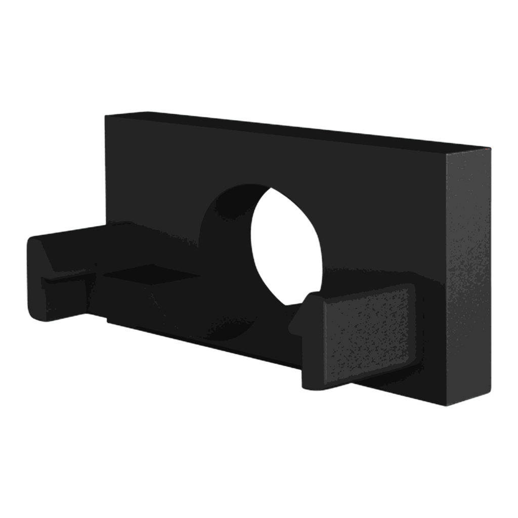 [530002113306] CAP-A1 Endkappe (Schwarz RAL9005 (FENIX), Mit Kabeldurchführung)