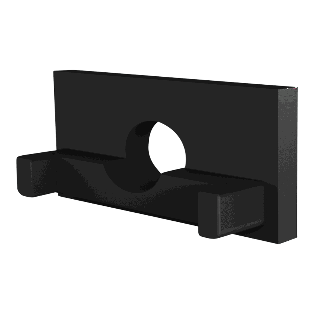 [530002118008] CAP-N1 Endkappe (Schwarz RAL9005 (FENIX), Mit Kabeldurchführung)