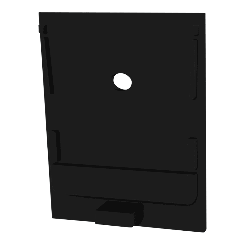 [530002432402] CAP-TI1 Endkappe (Schwarz RAL9005 (FENIX), Mit Kabeldurchführung)