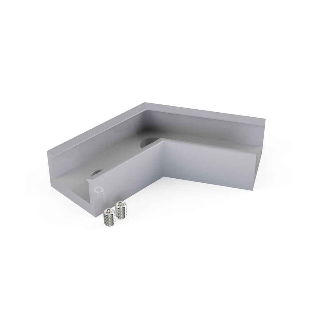 [530003113306] CON-A1 Verbinder 120° (Schwarz RAL9005)