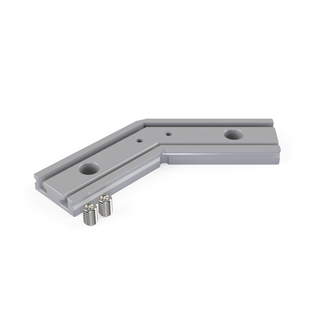 [530003113315] CON-A2 Verbinder 120° (Schwarz RAL9005)