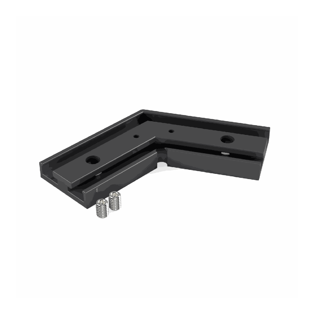 [530003118020] CON-N2 Verbinder 120° (Schwarz RAL9005)