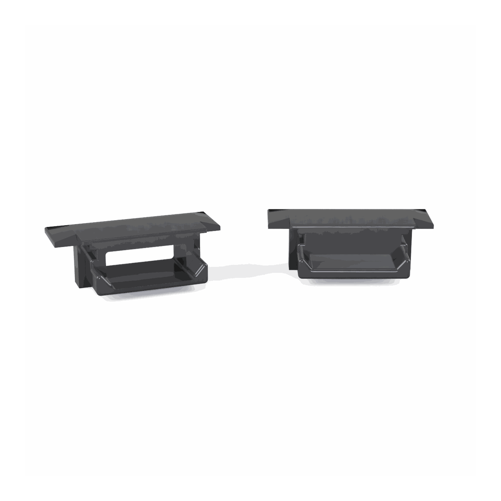 [530003213306] CAP-A1F Endkappe Möbelbau (Schwarz RAL9005 (FENIX))