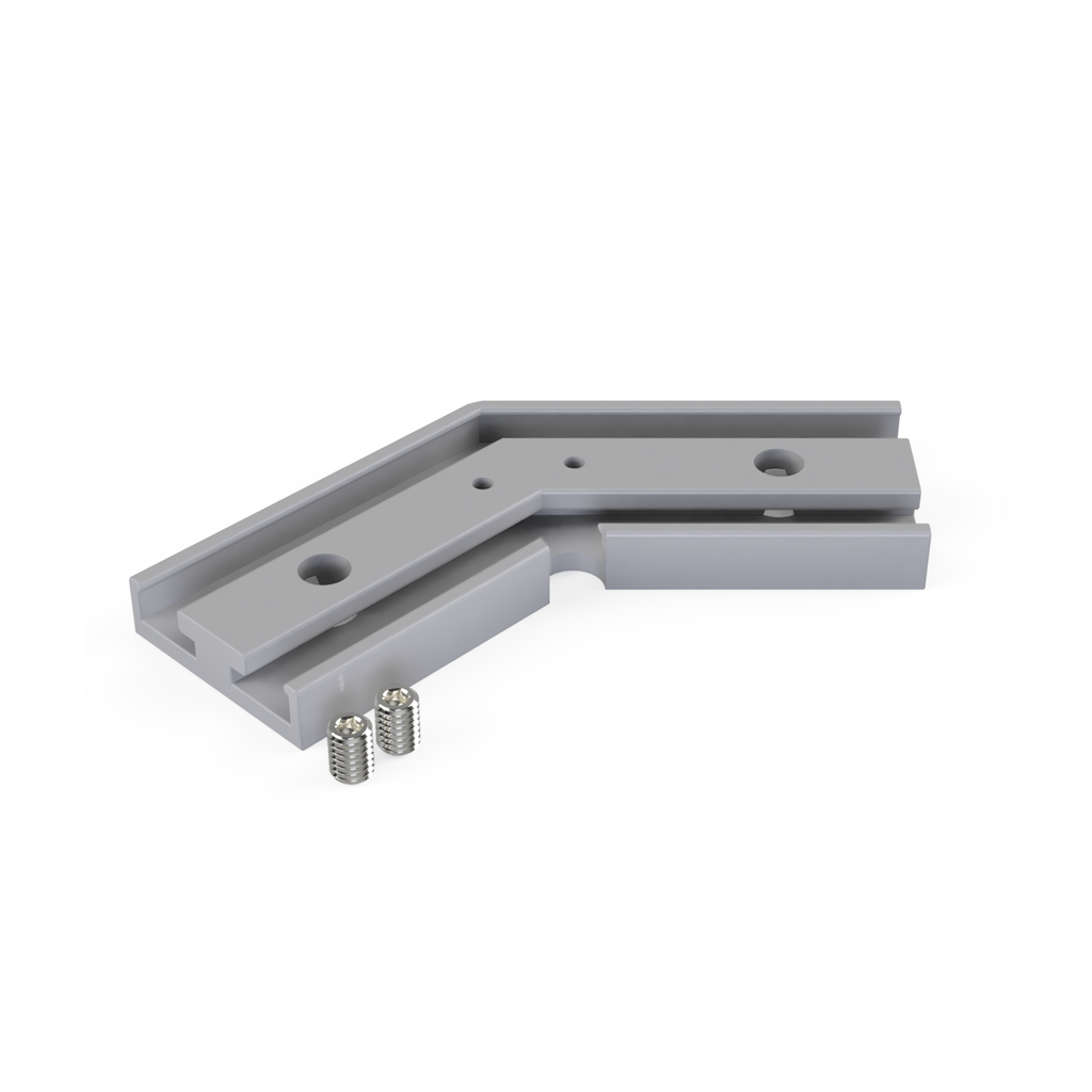 [530004118020] CON-N2 Verbinder 135° (Schwarz RAL9005)