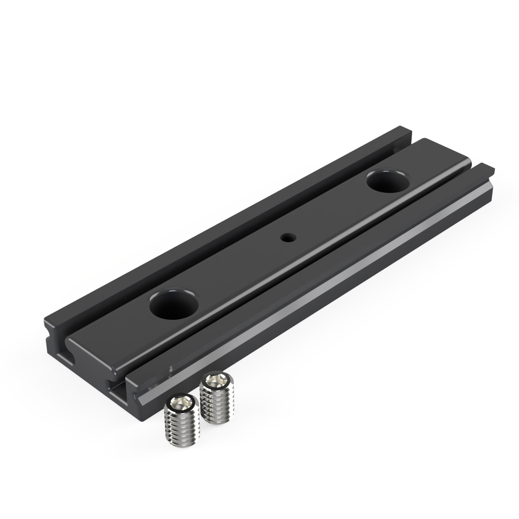 [530005113315] CON-A2 Verbinder 180° (Schwarz RAL9005)