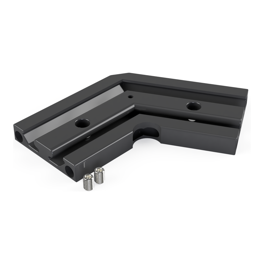 [530005129815] CON-N3 Verbinder 120° (Schwarz RAL9005 (FENIX))