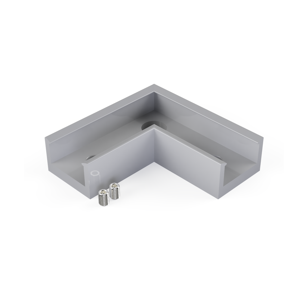 [530006113306] CON-A1 Verbinder 90° (Schwarz RAL9005)