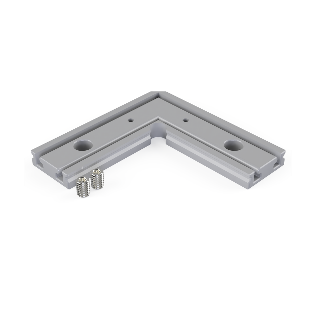 [530006113315] CON-A2 Verbinder 90° (Schwarz RAL9005)