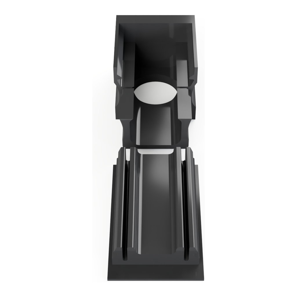 [530006115214] END-NLN2 Endstück Öffnung | unten (Schwarz RAL9005 (FENIX))