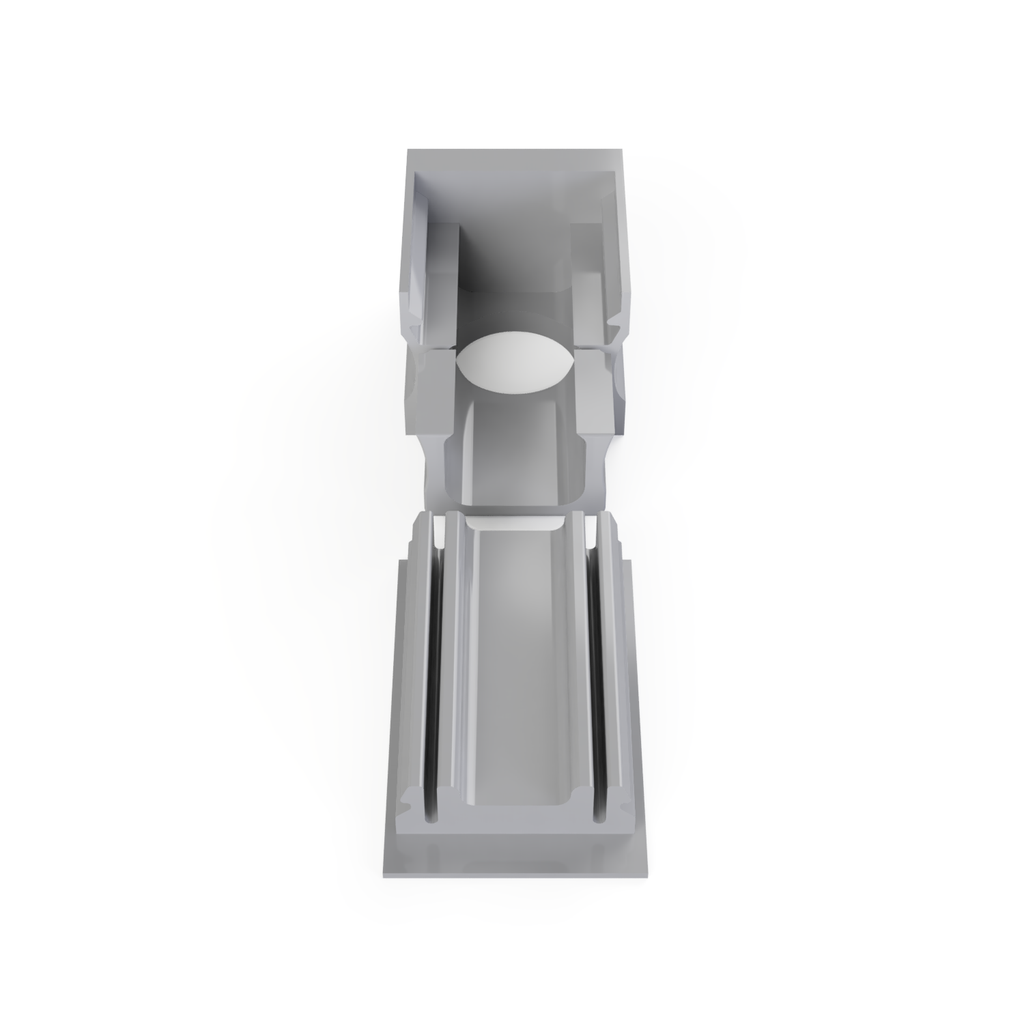 [530006115214] END-NLN2 Endstück Öffnung | unten (Schwarz RAL9005)