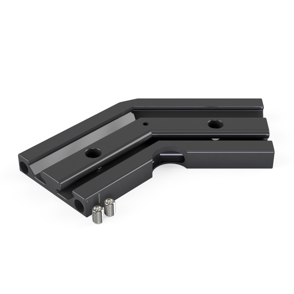 [530006129815] CON-N3 Verbinder 135° (Schwarz RAL9005)