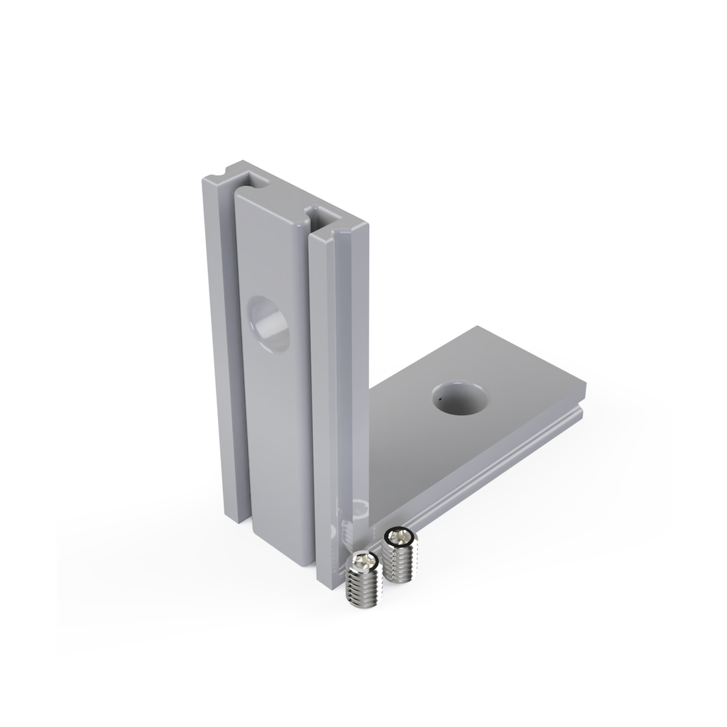 [530007113315] CON-A2 Verbinder 90° Ausseneck (Schwarz RAL9005)