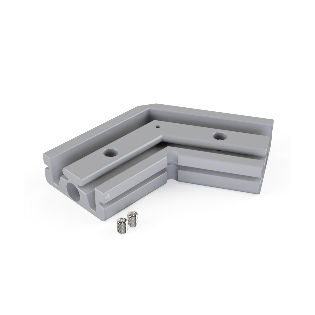 [530007129830] CON-N4 Verbinder 120° (Schwarz RAL9005)