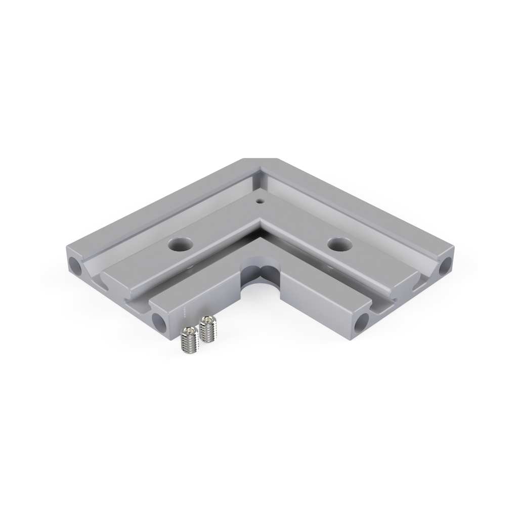 [530008129815] CON-N3 Verbinder 90° (Schwarz RAL9005)