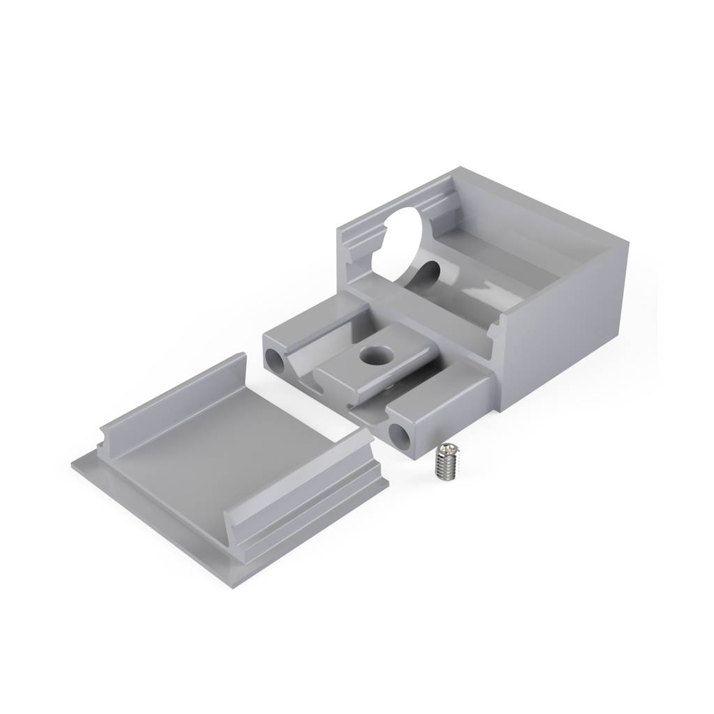 [530009129815] END-N3 Endstück Öffnung | links (Schwarz RAL9005)