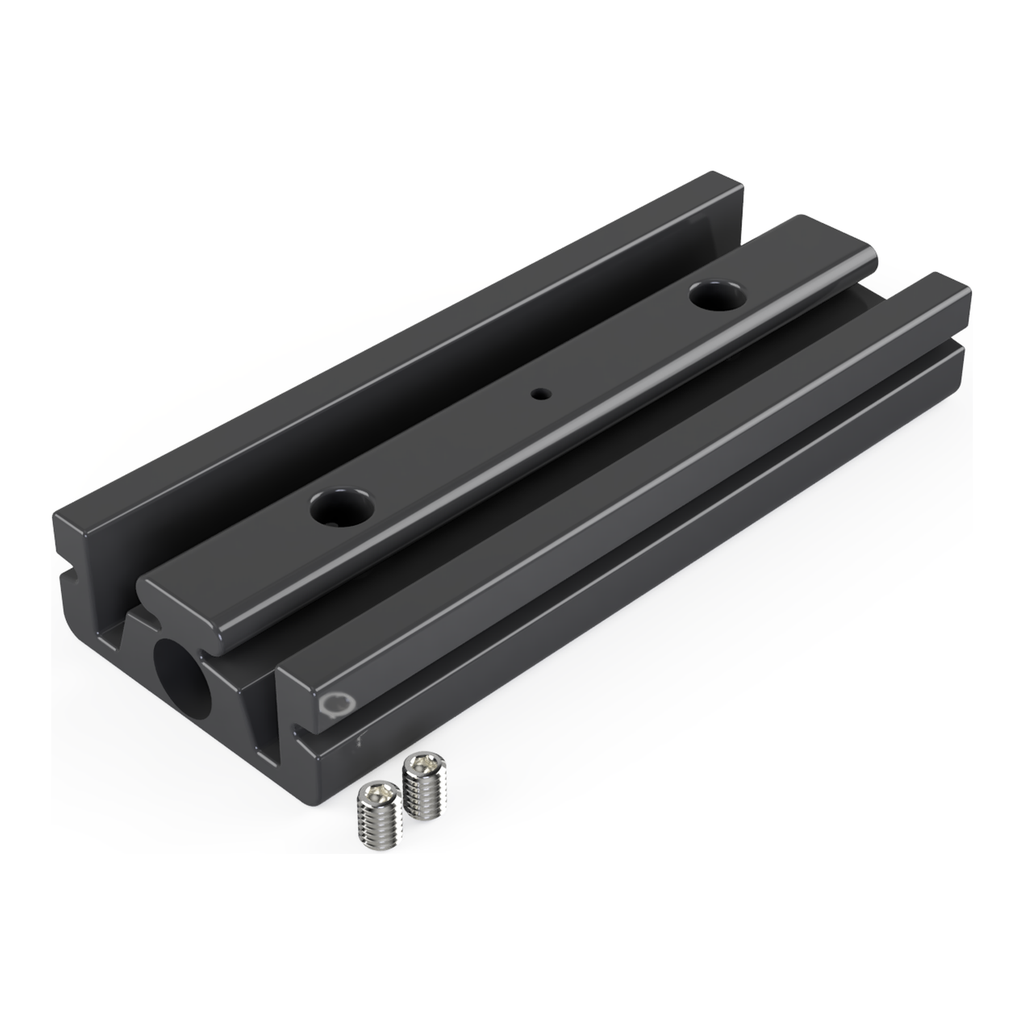[530009129830] CON-N4 Verbinder 180° (Schwarz RAL9005 (FENIX))