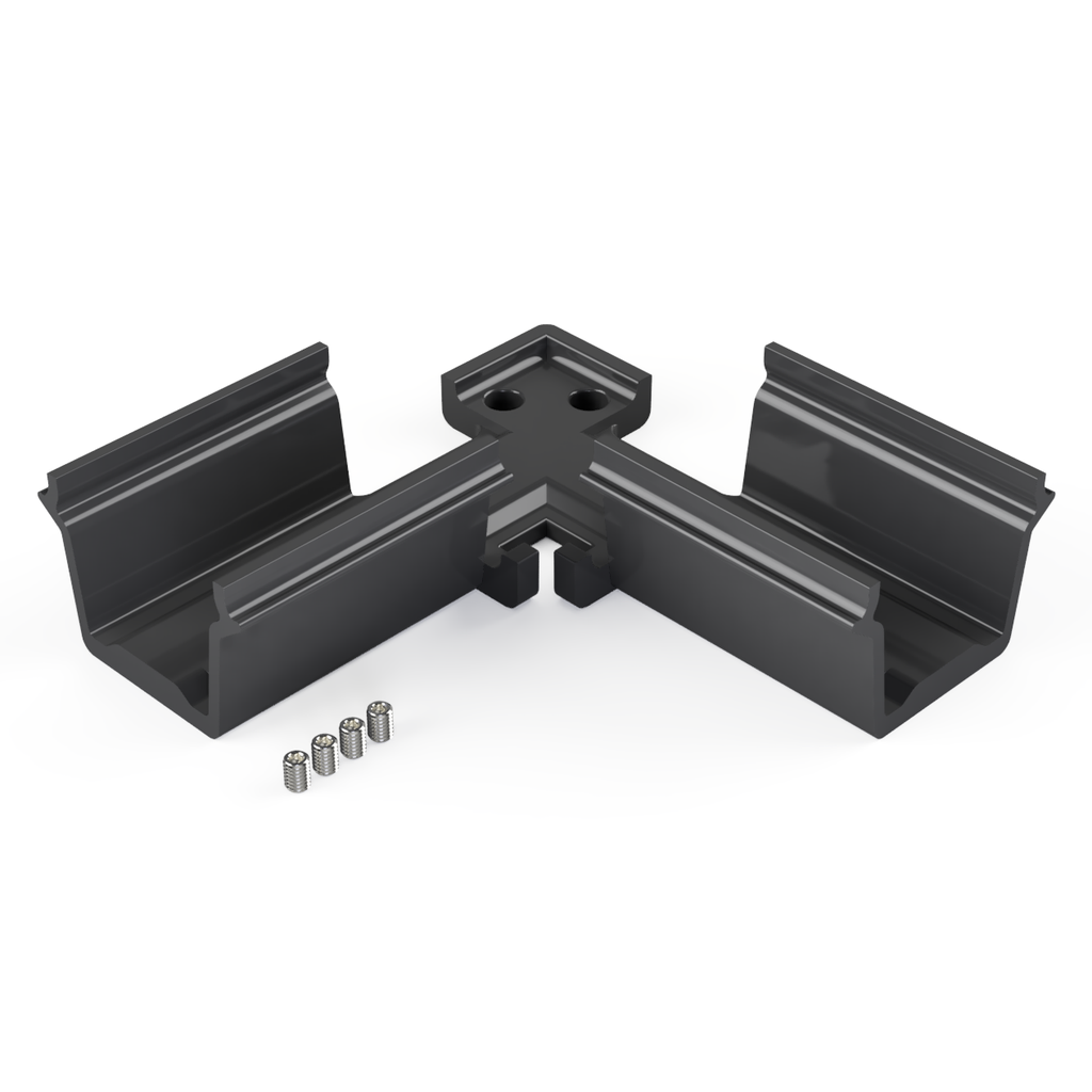 [530009432402] CON-TI1 Verbinder 90° (Schwarz RAL9005)