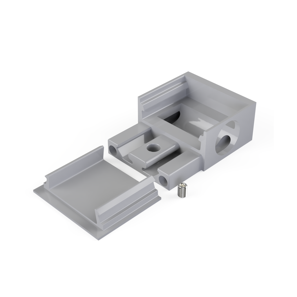 [530010129815] END-N3 Endstück Öffnung | rechts (Schwarz RAL9005)