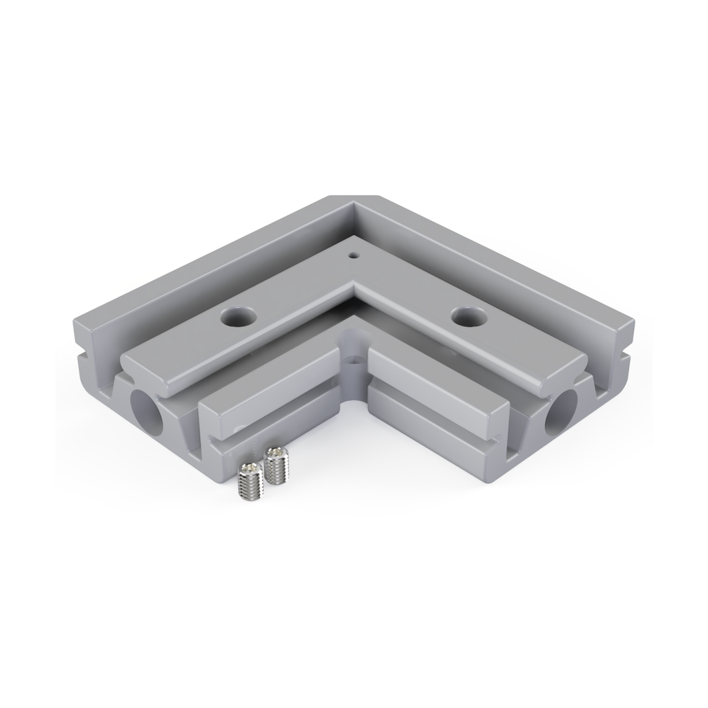 [530010129830] CON-N4 Verbinder 90° (Schwarz RAL9005)