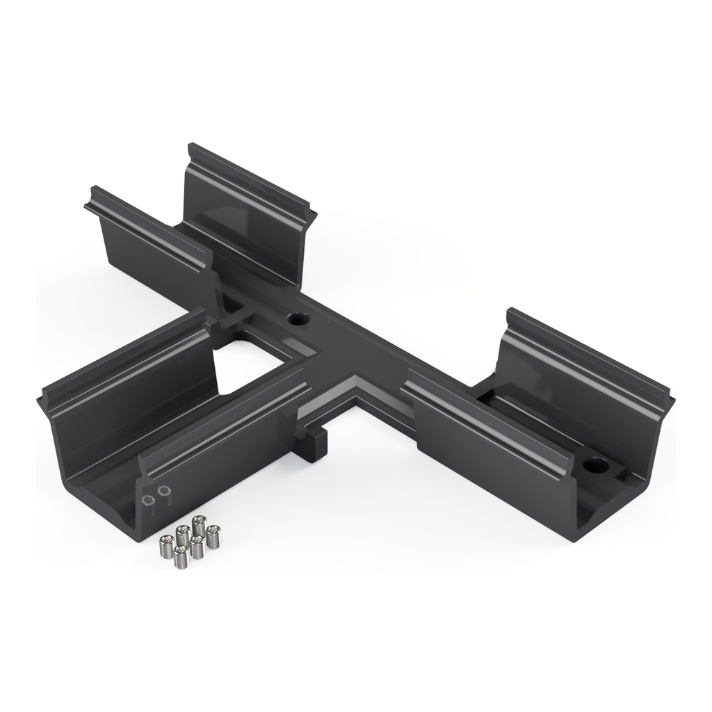 [530010432402] CON-TI1 Verbinder T-Stück (Schwarz RAL9005 (FENIX))