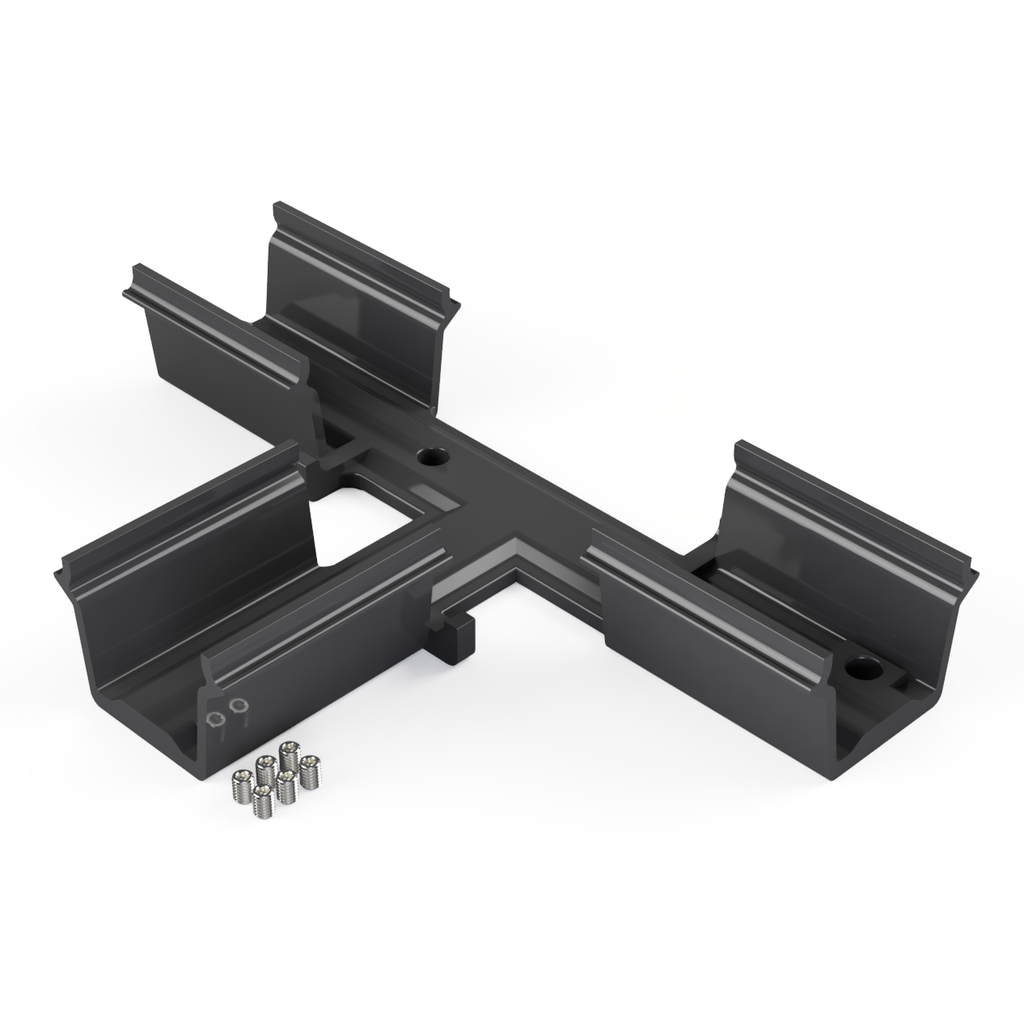 [530010432402] CON-TI1 Verbinder T-Stück (Schwarz RAL9005)