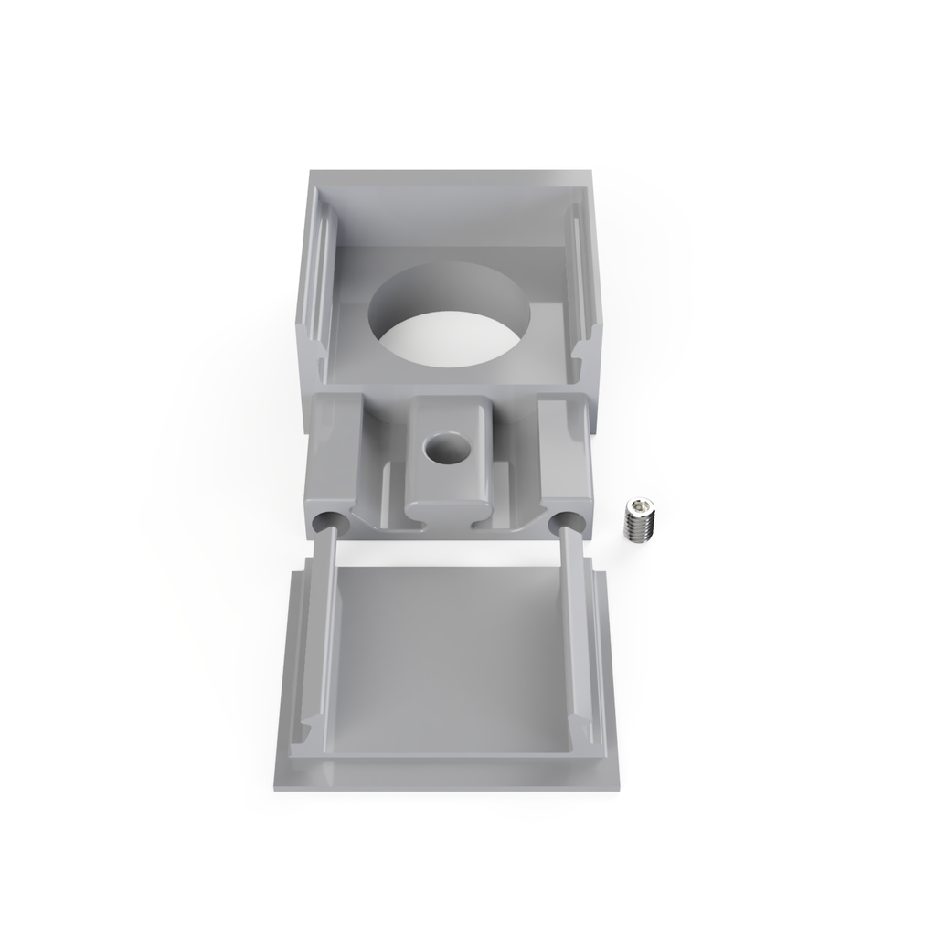 [530011129815] END-N3 Endstück Öffnung | unten (Schwarz RAL9005)