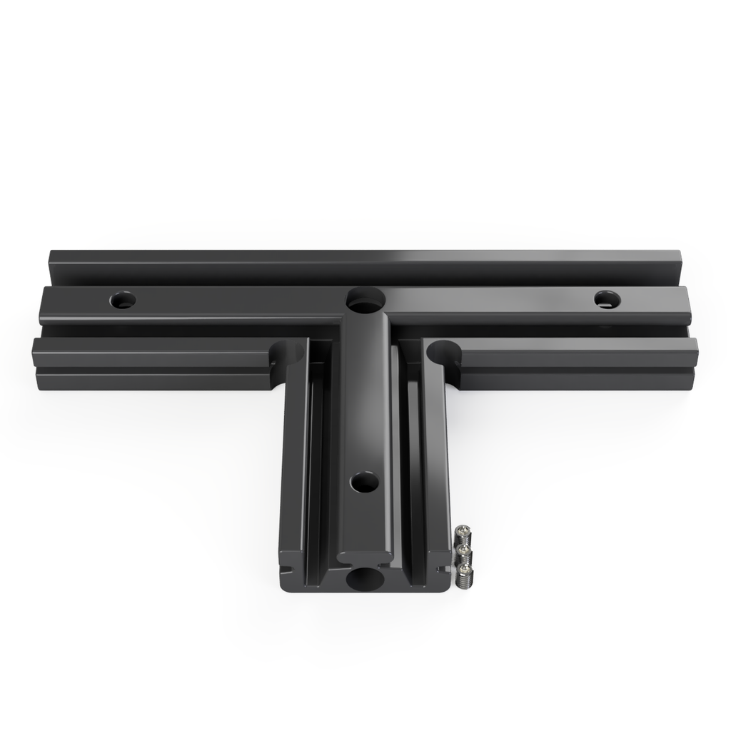 [530011129830] CON-N4 Verbinder T-Stück (Schwarz RAL9005)
