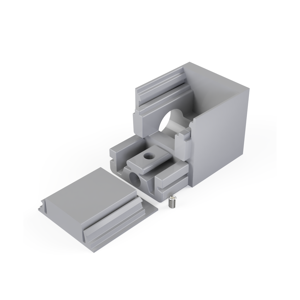 [530013129830] END-N4 Endstück Öffnung | links (Schwarz RAL9005)