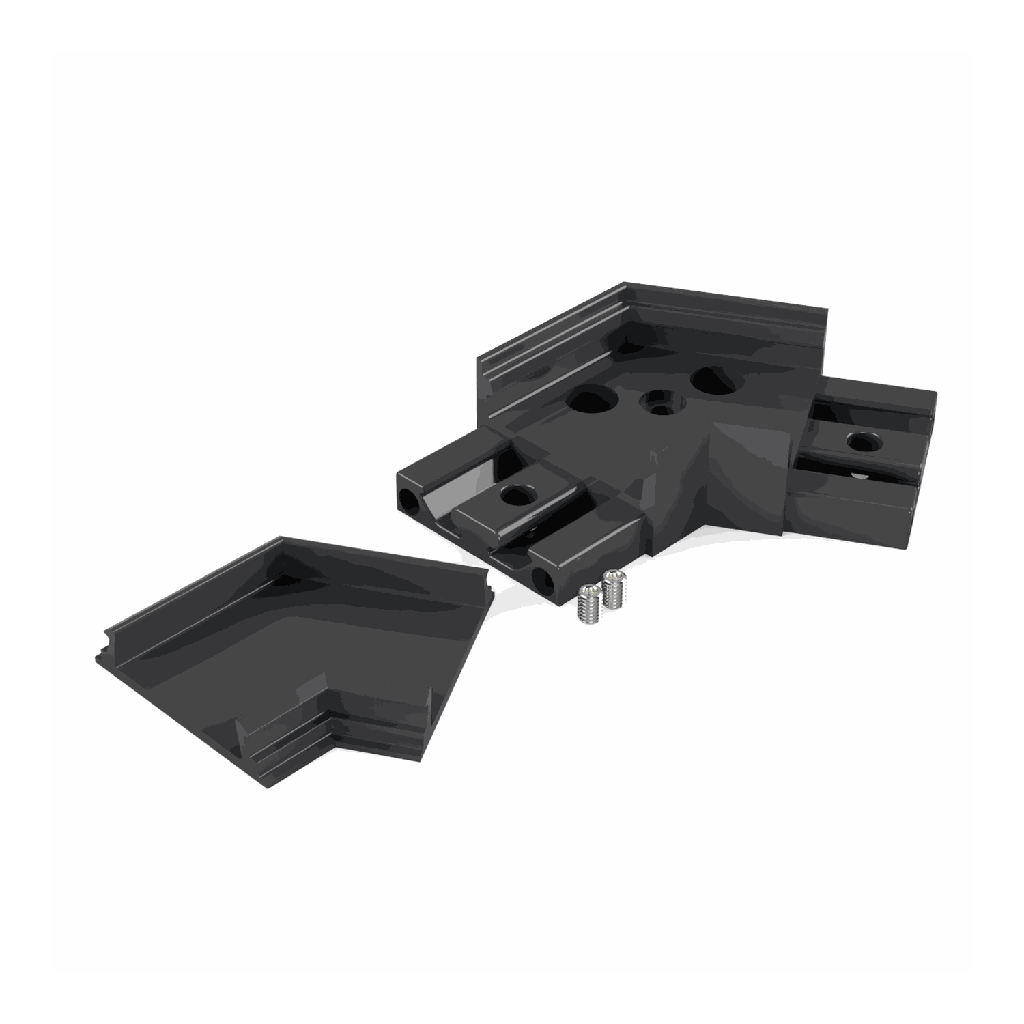 [530014129815] VMD-N3 Eckverbinder 120° (Schwarz RAL9005)