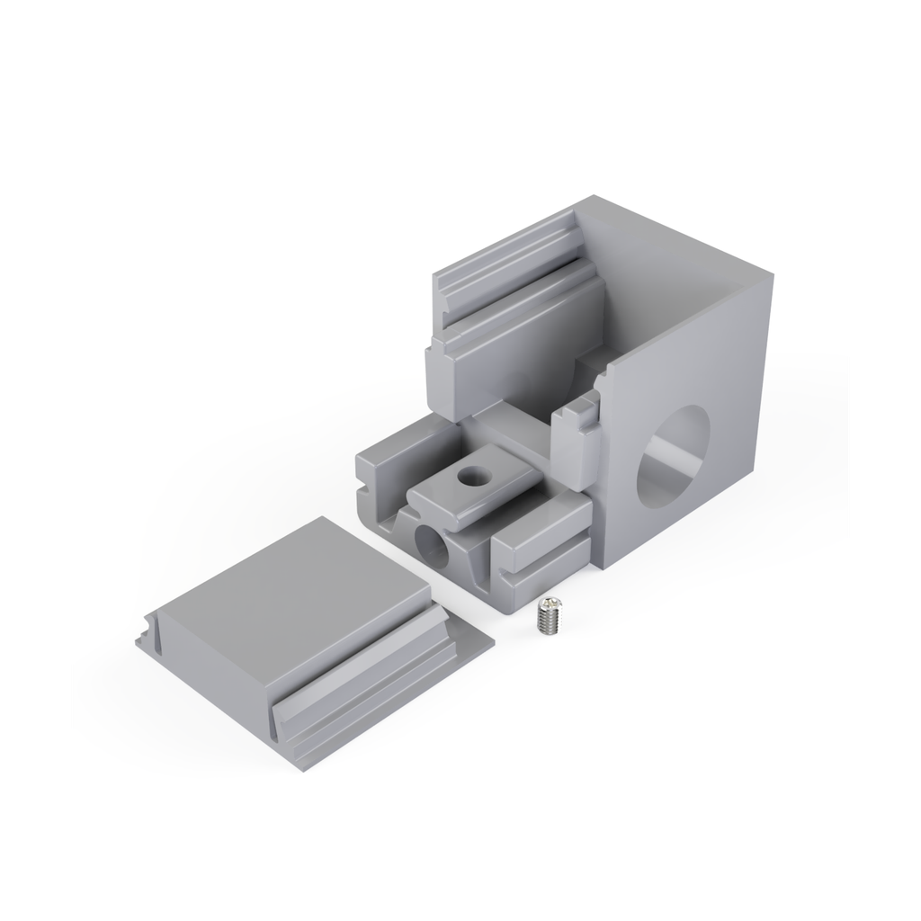 [530014129830] END-N4 Endstück Öffnung | rechts (Schwarz RAL9005)
