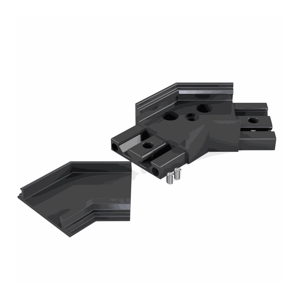 [530015129815] VMD-N3 Eckverbinder 135° (Schwarz RAL9005 (FENIX))