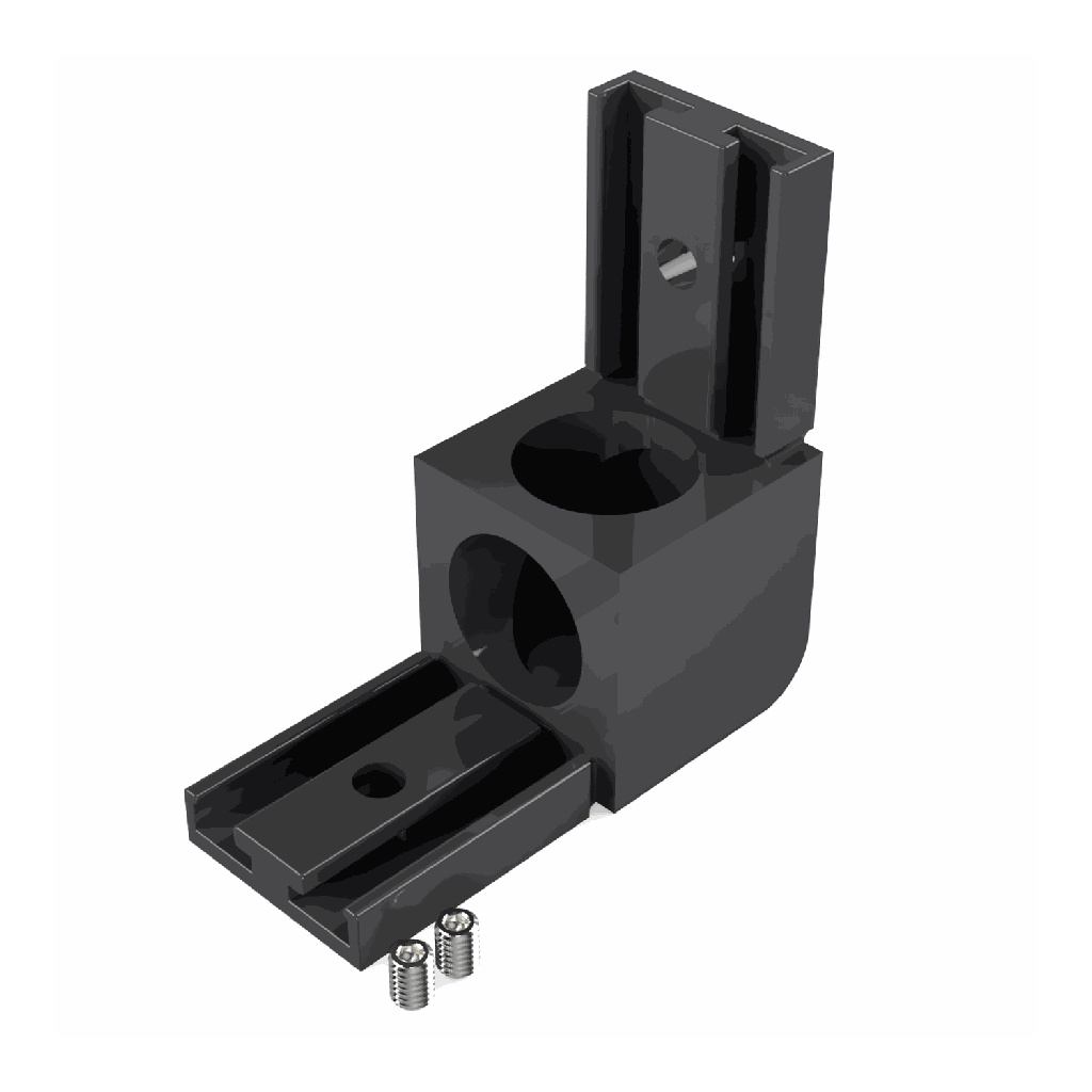 [530021118020] VMD-N2 Inneneckverbinder 90° (Schwarz RAL9005)