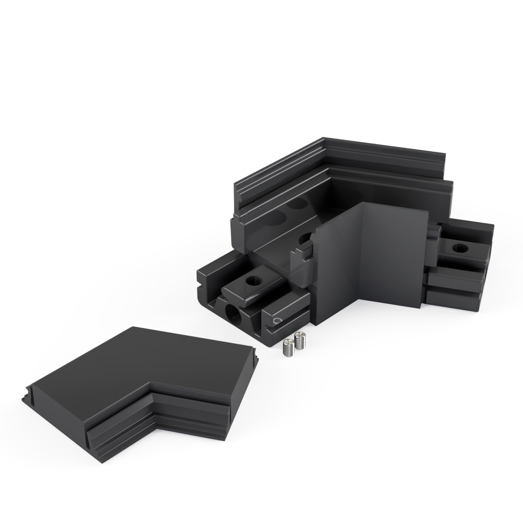 [530034129830] VMD-N4 Eckverbinder 120° (Schwarz RAL9005)