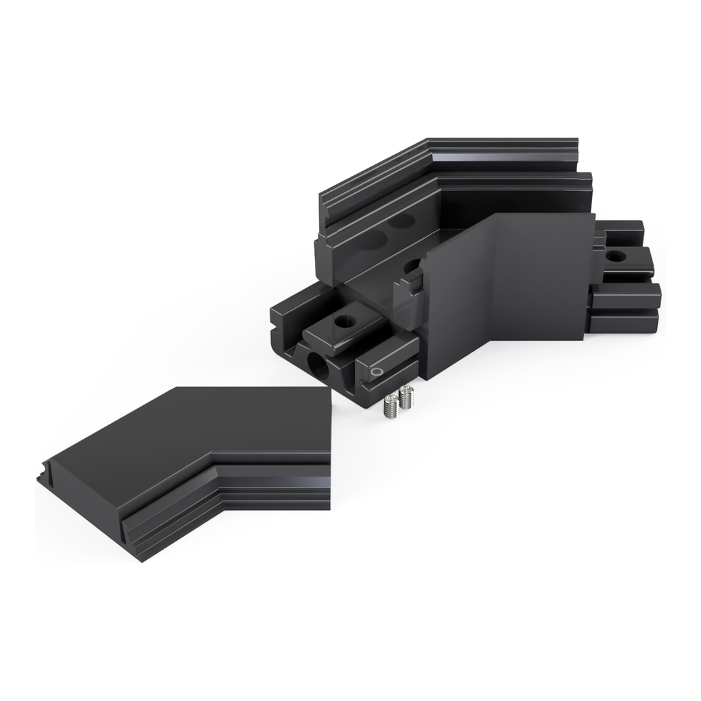 [530035129830] VMD-N4 Eckverbinder 135° (Schwarz RAL9005 (FENIX))