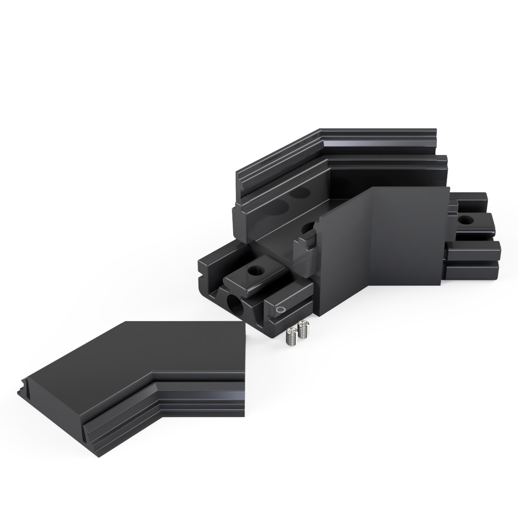 [530035129830] VMD-N4 Eckverbinder 135° (Schwarz RAL9005)