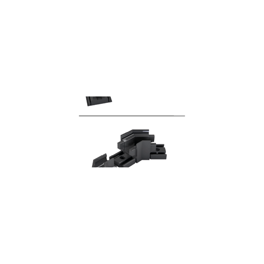 [530036118020] VMD-N2 Außeneckverbinder 90° (Schwarz RAL9005)