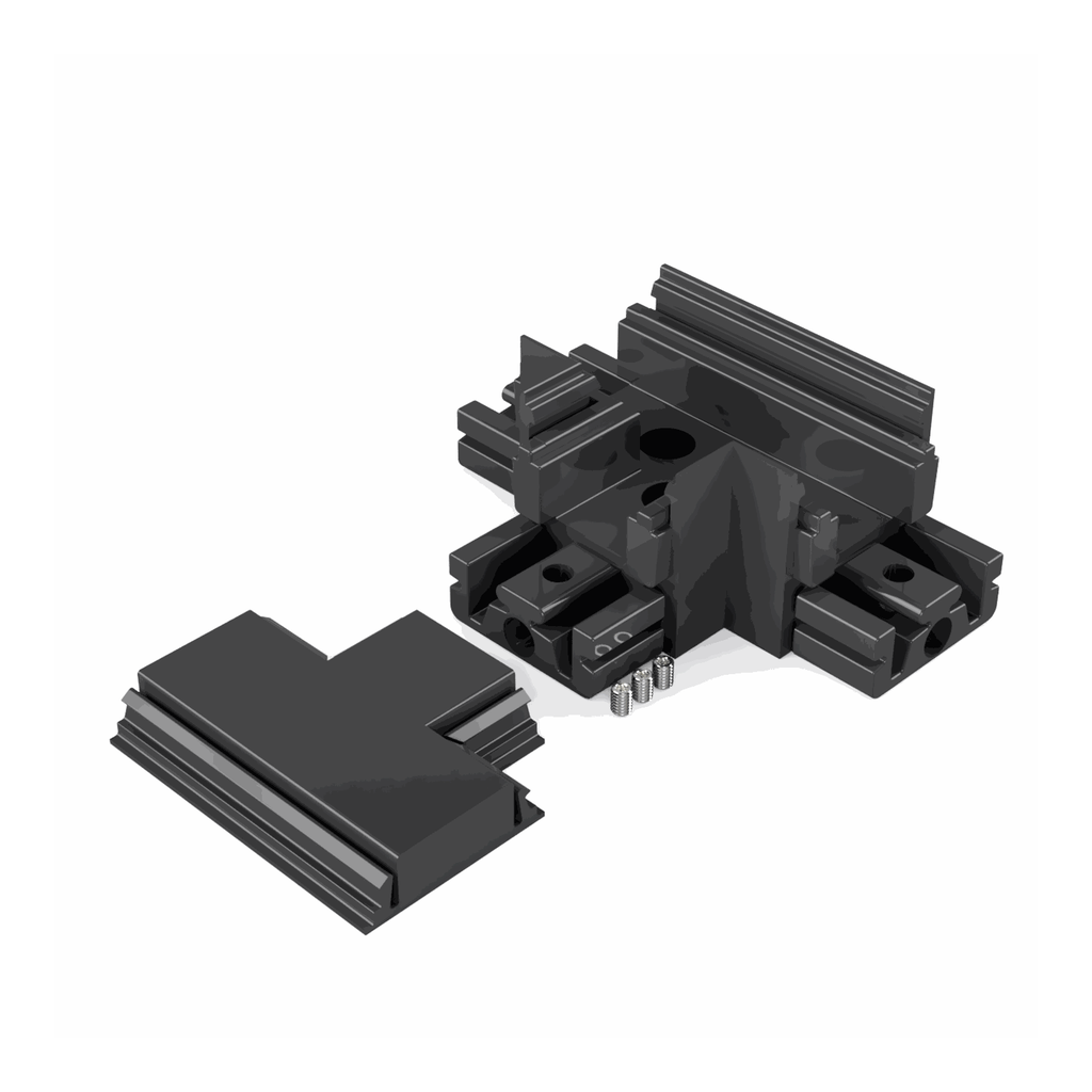 [530042129830] VMD-N4 Eckverbinder T (Schwarz RAL9005 (FENIX))