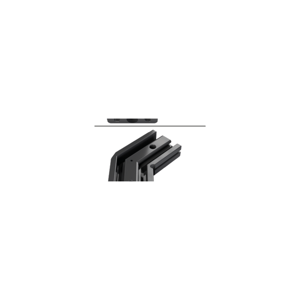 [530045129830] CON-N4 Verbinder 90° Inneneck (Schwarz RAL9005)