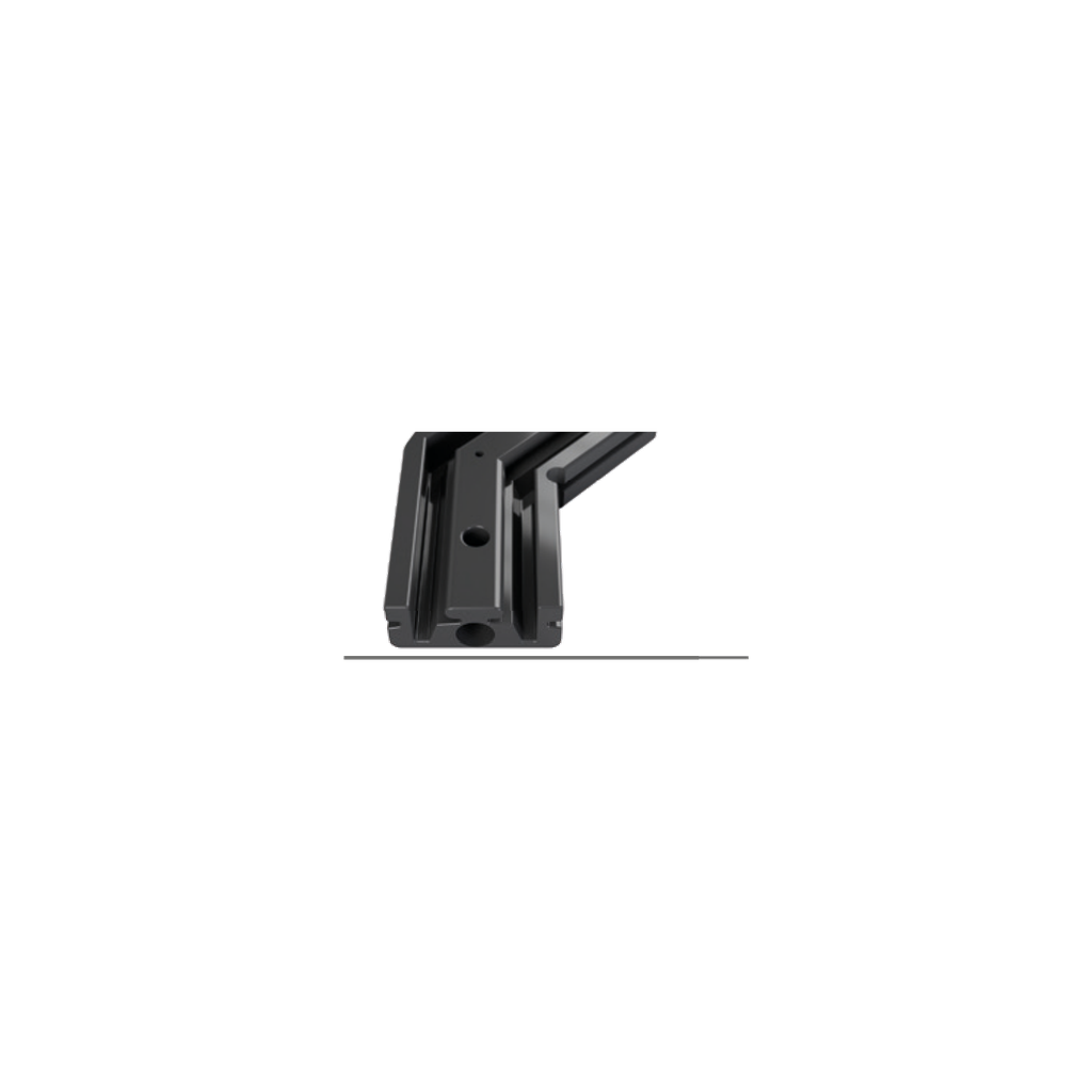 [530046129830] CON-N4 Verbinder 90° Ausseneck (Schwarz RAL9005)