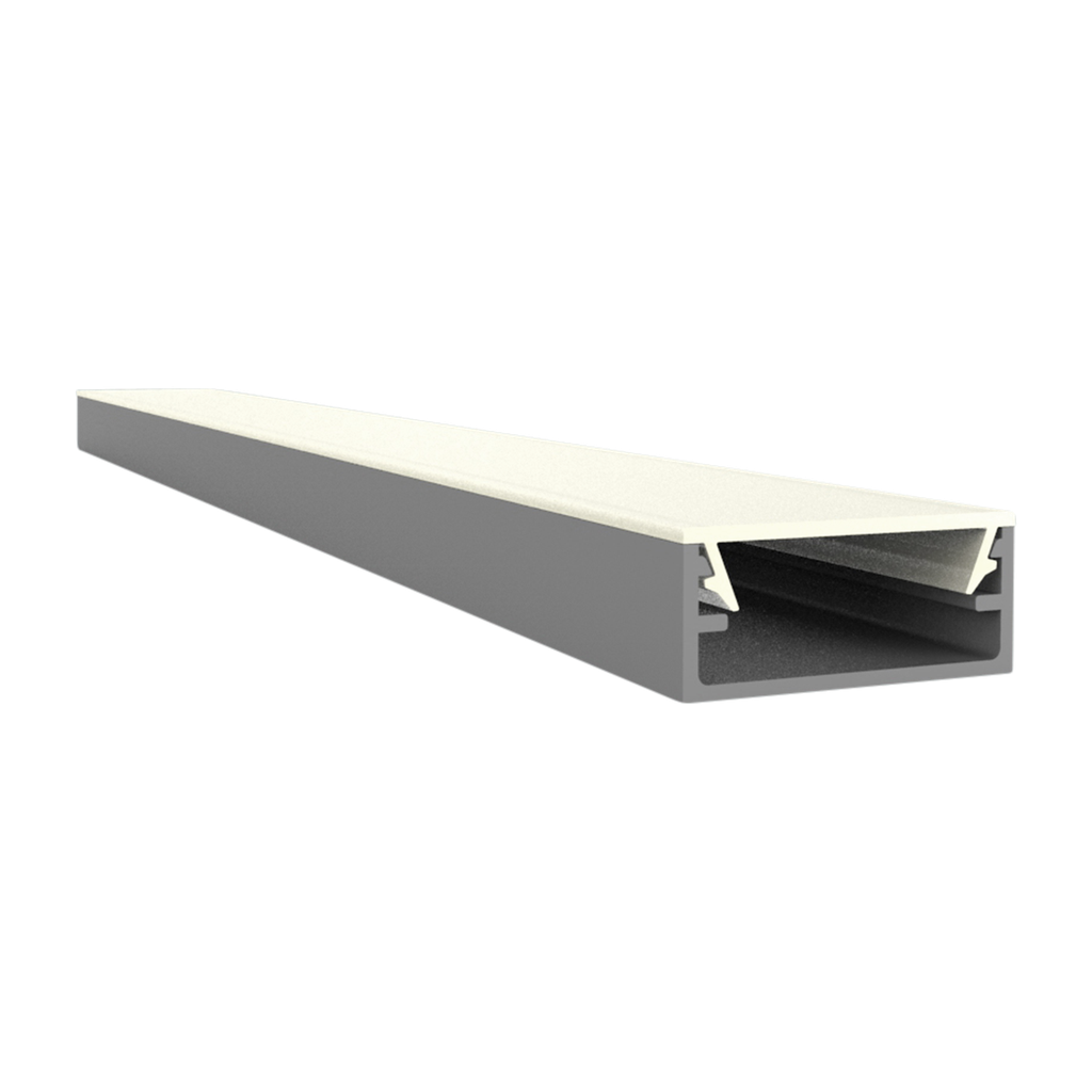[612000118008] EXO-N1 AUFBAU PROFIL | LED MAX.16MM | ULTRAFLAT (Aluminium Eloxiert, 2M)
