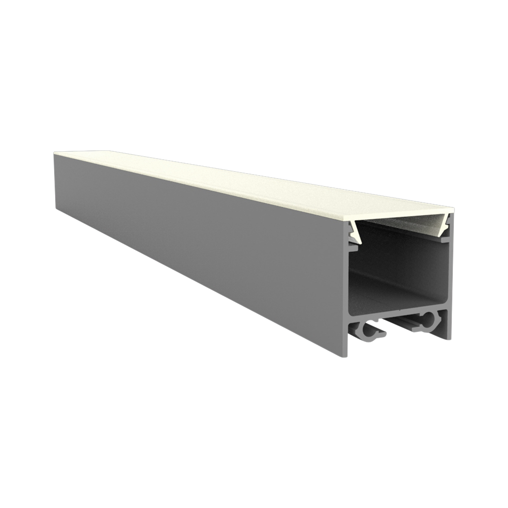 [662000118020] EXO-N2 AUFBAU PROFIL | LED MAX.16MM | FLAT (Aluminium Eloxiert, 2M)