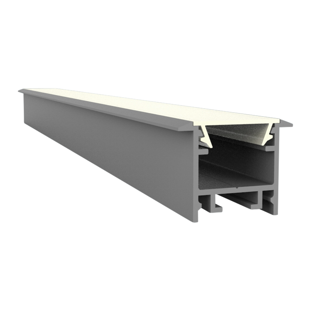[612000213315] EXO-A2F EINBAU PROFIL | LED MAX.13MM | NARROW+WINGS (Aluminium Eloxiert)