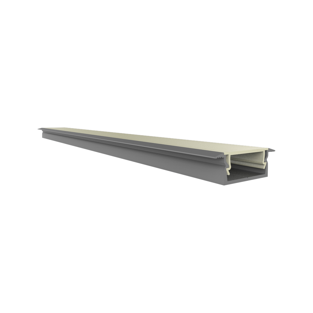 [612000214707] EXO-NLN1F EINBAU PROFIL | 2M | LED MAX.14MM | ULTRAFLAT+WINGS (Aluminium Eloxiert)