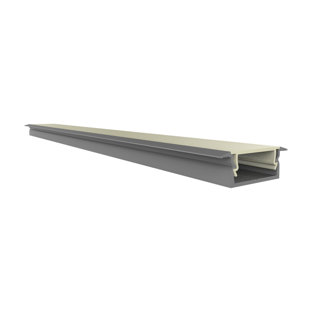 [612000214707] EXO-NLN1F EINBAU PROFIL | 2M | LED MAX.14MM | ULTRAFLAT+WINGS (Aluminium Eloxiert)