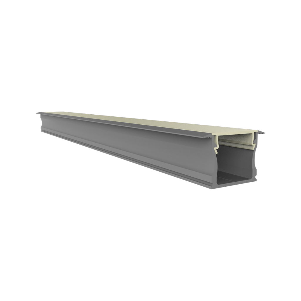 [612000215214] EXO-NLN2F EINBAU PROFIL | LED MAX.14MM | NARROW+WINGS (Aluminium Eloxiert)