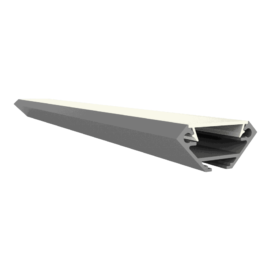 [611000514112] EXO-V2 ECK PROFIL | LED MAX.14MM | REAR CABLE CHANNEL (Aluminium Eloxiert, 1M)