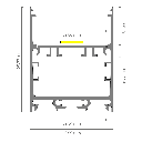ILA21 INLAY F. EXO-TI1 LEUCHTEN PROFIL | LED MAX.32MM | SLEDGE